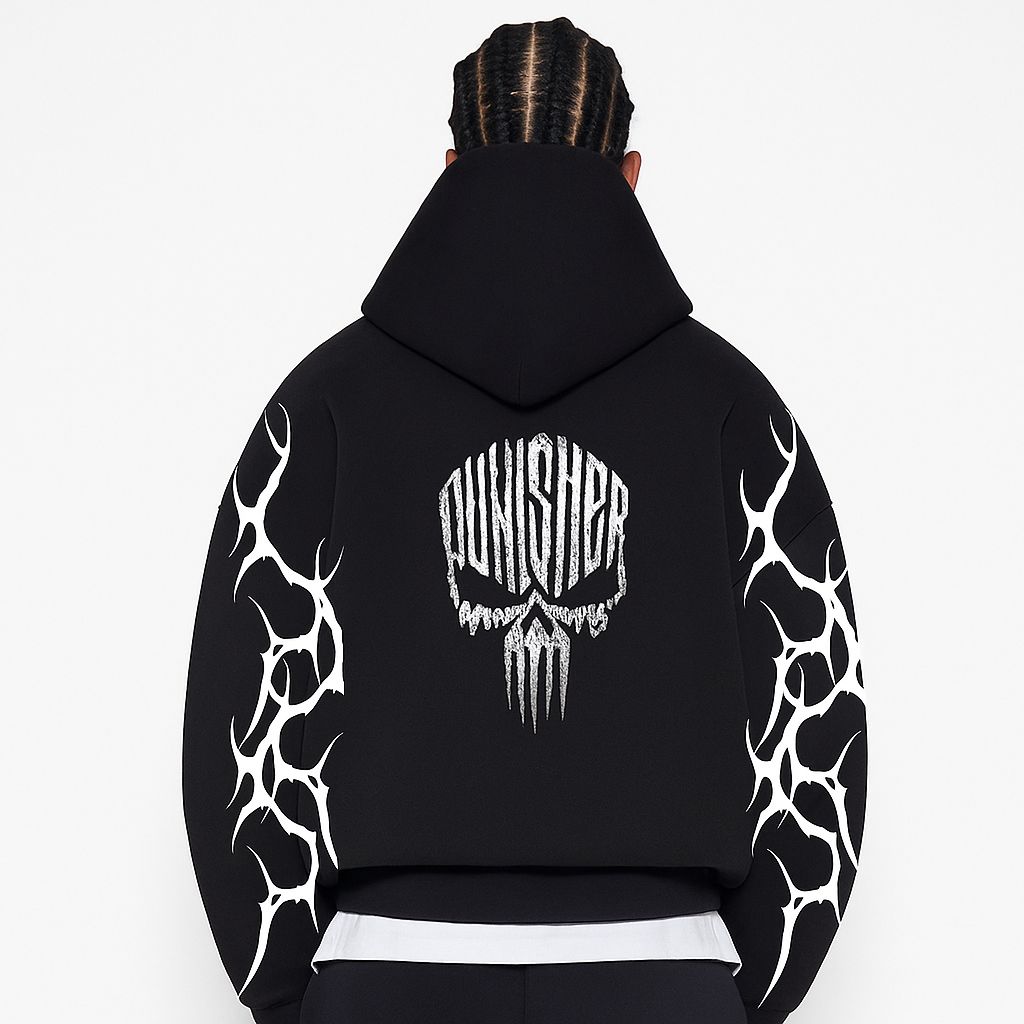 DROPSHOULDER HODDIE PUNISHER PREMIUM QAUILTY
