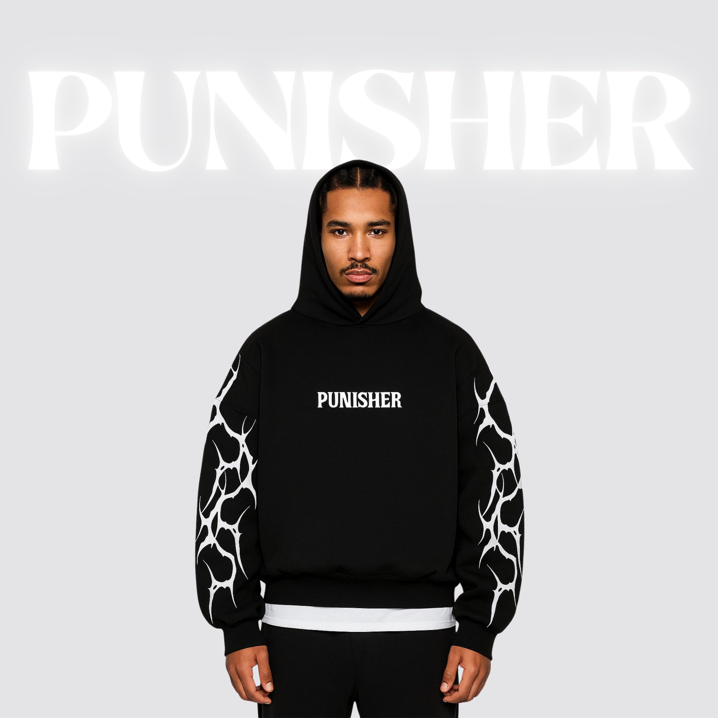 DROPSHOULDER HODDIE PUNISHER PREMIUM QAUILTY