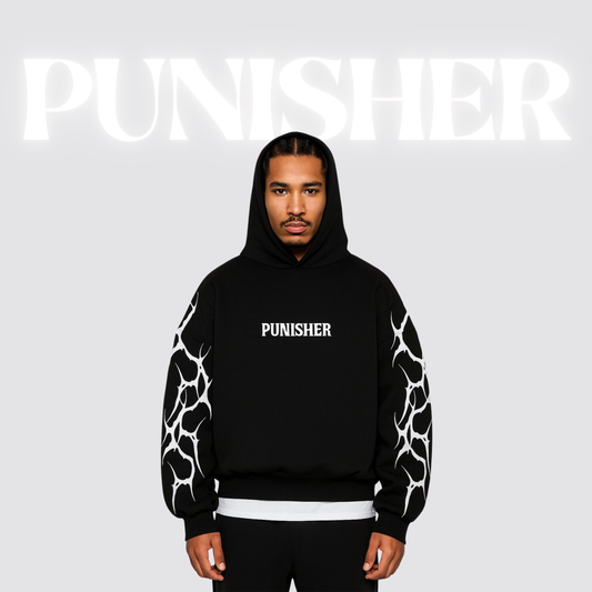 DROPSHOULDER HODDIE PUNISHER  PREMIUM  QAUILTY